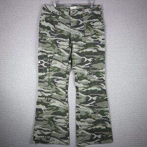 Side Street Y2K Camo Boot Cut Pants Size 15 Vintage